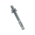 3 8 In X 1 2 Wedge Anchor Bolt Fasteners For Concrete Cement Brick Heavy Duty Zinc Plated Steel With Nuts And Washers 50 Pack 
