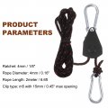 Uxcell 4pcs 1 8 4mm Adjustable Ratchet Rope Hanger With Metal Gears 6 6ft 2meter Strap Ratcheting Pulley System Bungee Cord For