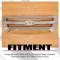 Hecasa Front Grille For 2011-2015 Ford Explorer Chrome Grill Insert Plastic Abs Silvery