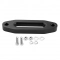 6inch Hawse Fairlead Universal Black Aluminum Fair For Synthetic Winch Rope Cable Atv
