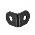 Corner Brace Angle Bracket Fastener L Shape 20mmx20mmx16mm Black Round End With Screws 30pcs 