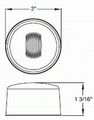 Led 2 In Round Clearance Side Marker Light Kits Red With And Grommet For Truck Trailer Rv Pack Of 10 