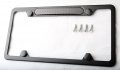 Lfparts Carbon Fiber Top Insert Stainless Steel License Plate Frame Black Black 