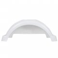 Hecasa Set Of 2 Single Axle Trailer Fenders 13 Wheels Tires Plastic Fender Top Step Skirt Boat W O White