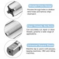 Uxcell 2pcs Tap And Die Set Metric M22 X 1 5 Threads Round Tappinging Tool Tap Kit For Nut Screw Bolt Thread Repair