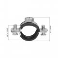 Uxcell Adjustable Pipe Bracket Clamp 1 25mm Wall Ceiling Mount Iron Strap Support 5pcs
