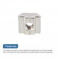 Uxcell T Nuts 30pcs Nickel Plated Carbon Steel Slot Bolts 3030 Series M6 Hammer Head Fastener Sliding For Aluminum Extrusion