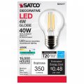 Satco 4-watt Led E26 Light Bulb 4000k 15000 Hour Rating Dimmable