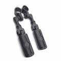 Black Short Adjustable Highway Mounting Kit Skull Zombie Footrest For 1 25 In Front Engine Guard Frame Tube V-star Roadstar