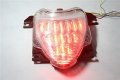 Httmt Mt185- Motorcycle Clear Led Tail Light Brake With Integrated Turn Signals Indicators Compatible Suzuk Boulevard M109r