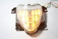Httmt Mt185- Motorcycle Clear Led Tail Light Brake With Integrated Turn Signals Indicators Compatible Suzuk Boulevard M109r