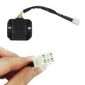 Pro Bat 4 Wire Male Plug Voltage Regulator Rectifier 12v For Atv Dirt Pit Bike Quad Scooter Moped Gokart Black