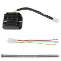 Pro Bat 4 Wire Male Plug Voltage Regulator Rectifier 12v For Atv Dirt Pit Bike Quad Scooter Moped Gokart Black 