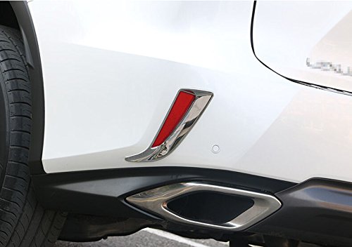 Chrome Rear Fog Light Cover Trim For Lexus Rx350 Rx450h 2016 2017 2018 Silver Abs Exterior Accessories 2 Piece Set