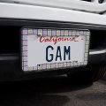 Retro Cute Yummy Donuts Pattern License Plate Tag Frame