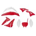 Hecasa Motorcycle Plastic Kit For 2002 2003 2004 2005 2006 2007 Honda Cr125r Cr250r Bodywork Set Fairing Red White 
