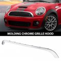 G-plus Front Molding Chrome Grille Hood Trim Moulding Compatible With Mini Cooper R55 R56 R58 R59 2009-2015 Not Fit S