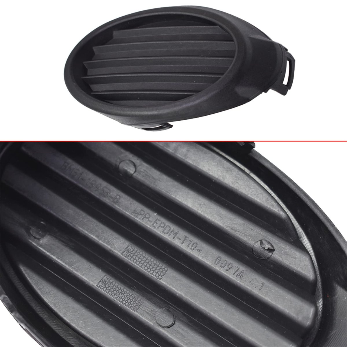 1pc Front Bumper Fog Light Cover Right Side Replacement For Focus 2012-2014