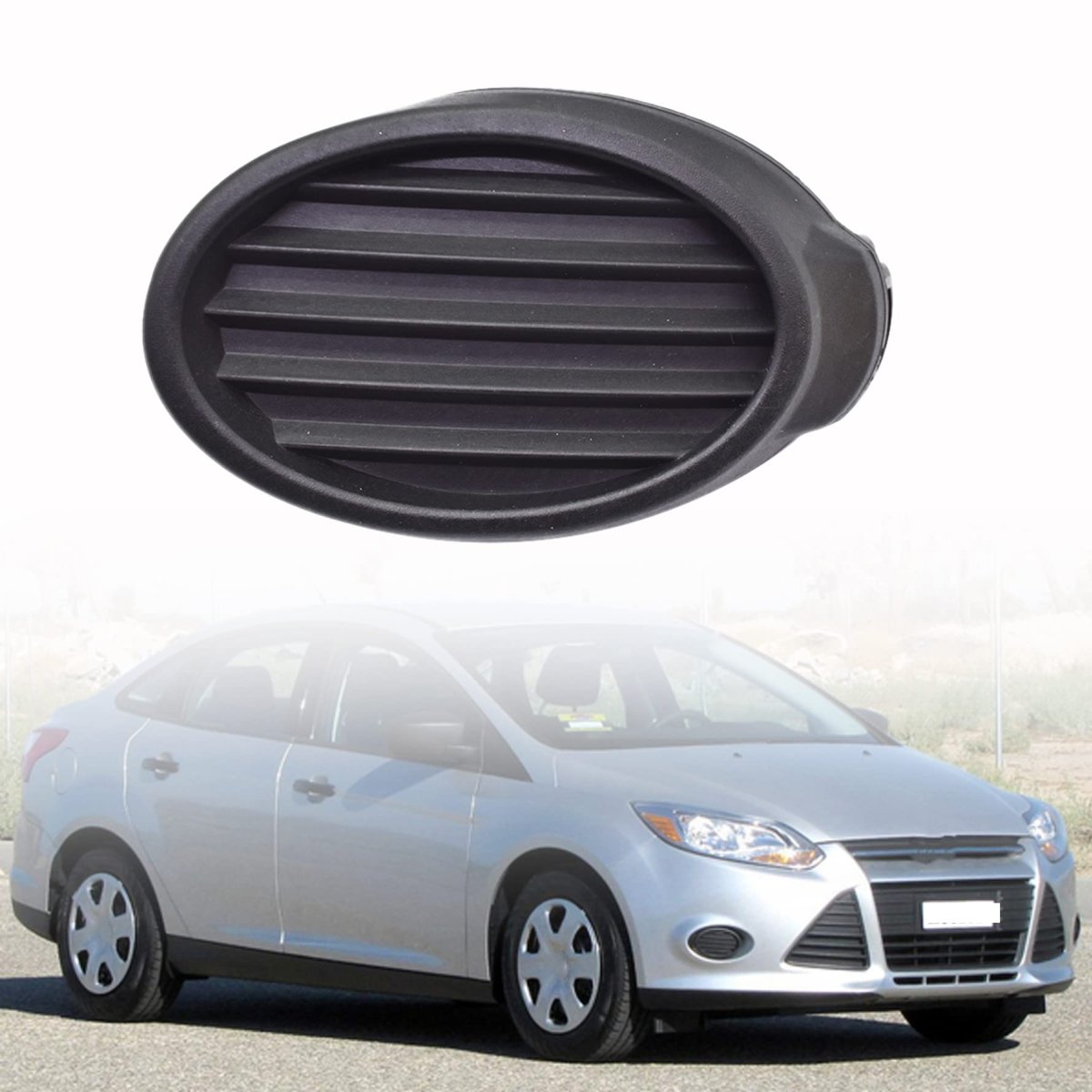 1pc Front Bumper Fog Light Cover Right Side Replacement For Focus 2012-2014