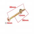 A16110800ux0726 M6x80 Mm 58 Half Thread Hex Socket Drive Furniture Bolts W Barrel Nuts Sets Pack Of 5