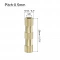 Uxcell Knurled Insert Nuts 15pcs M3 X 20mm L 5mm Od Thread Printing Brass Female Threadeds Heat Set Insert Embedment