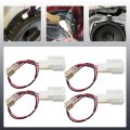 4-pack Car Door Speaker Wiring Harness Adapter Connector Plugs For 2008-2014 Mitsubishi L200 Iv 