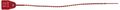 Vestil Secs-b9-rd Polypropylene Security Seal Imprinted With Sealed Do Not Remove 14-1 8 Red Pack Of 100 