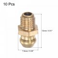 Uxcell Brass Straight Grease Fitting M6 X 0 75mm Thread Hydraulic Accessories 10pcs
