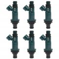 Ocpty Fuel Injector 6 Pcs 2 Hole Injectors Engine Part Fit For 97-00 Lexus Es300 99-03 Rx300 98-04 Toyota Avalon 01-03