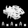 Uxcell 10pcs 7mm Hole White Plastic Rivets Car Auto Dashboard Panel Trim Clips Retainer