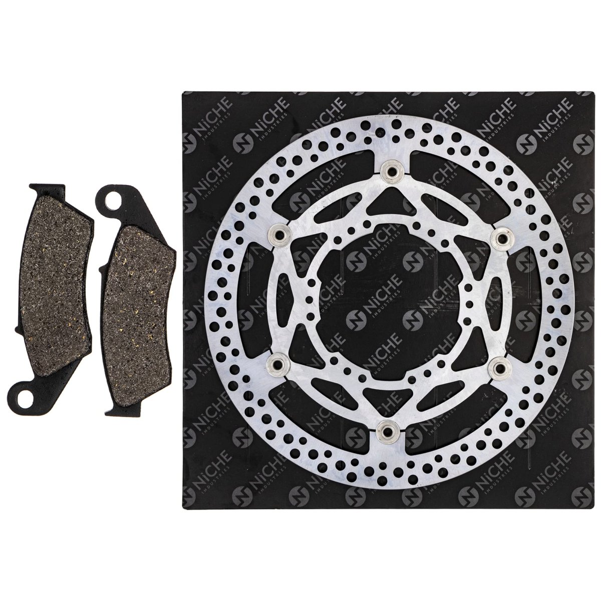 Niche Front Left Brake Pad Kit For Suzuki Drz400sm 59300-36850 59300-13830 59300-36880 59220-29f00 Semi-metallic