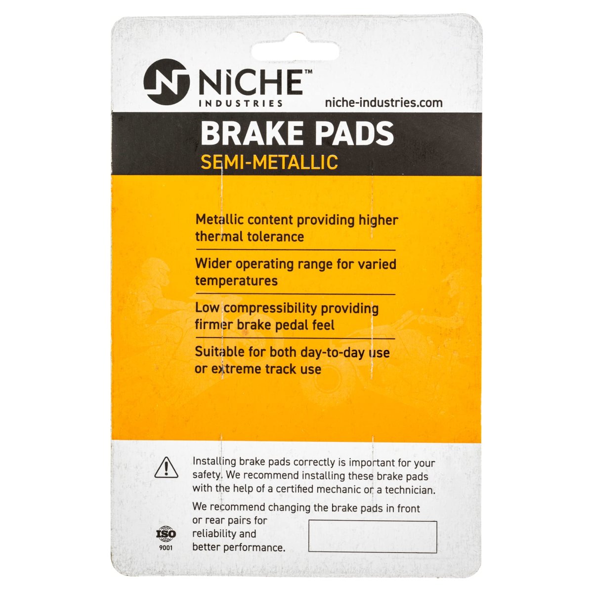 Niche Front Left Brake Pad Kit For Suzuki Drz400sm 59300-36850 59300-13830 59300-36880 59220-29f00 Semi-metallic
