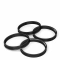 Stancemagic Hubcentric Rings Pack Of 4 64 1mm Id To 70 Od Black Poly Carbon Plastic Hubrings Hub Only Compatible With Honda
