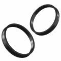 Stancemagic Hubcentric Rings Pack Of 4 64 1mm Id To 70 Od Black Poly Carbon Plastic Hubrings Hub Only Compatible With Honda