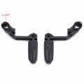 Httmt- Black 5 Long Foot Peg Kit 1 25 Engine Guard Compatible With Xv250 Xv400 Xv535 P N Mt216-112-bk 216-054-bk