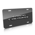 Jeep Grand Cherokee On Front Mesh Grill Graphic Special Aluminum Metal License Plate Official Licensed