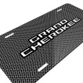 Jeep Grand Cherokee On Front Mesh Grill Graphic Special Aluminum Metal License Plate Official Licensed