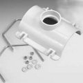 Oatey 43791 4 In X 2 Solvent Weld White Pvc Saddle Tee Kit 
