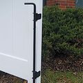 Heavy Duty Drop Rod 36 In Black For Vinyl Wood Aluminum And Steel Gates Model 73024430 5 8 Diameter With Padlock Security Hole 