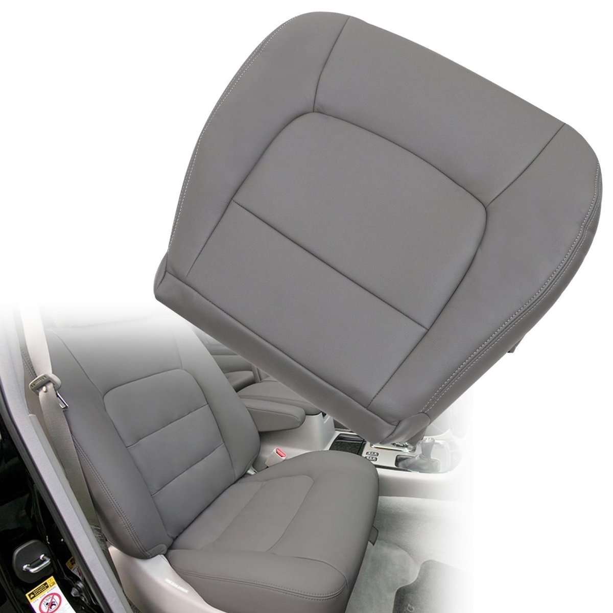 Gray Front Driver Side Bottom Microfiber Leather Replacement Seat Cover For Lexus Lx 470 1998 1999 2000 2001 2002 2003 2004