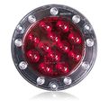 M85417r Red Led Ultra Thin Round Hybrid Stop Turn Tail And Back Up Light 5 In Flange Mount Reverse For Trailers Trucks Rvs Jeep