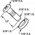 Prime-line G 3105 Sliding Window Roller And Screw Steel Nylon 2 Pack