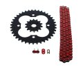 Fits Honda 400ex Trx400ex 520-94 Red Non O Ring Chain Sprocket Black 14 39 