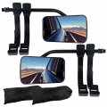Cartman Universal Clip-on Towing Mirror Extended Mirrors For 360 Degree Rotation Adjustable Vibrationless Secure Fit 2pk 