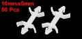 Uxcell 50pcs Nylon Pcb Support Spacer Standoff Locking Style 10 Mm X 5