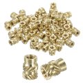 Knurled Insert Nuts 100pcs M2 X 5mm L 3 Od 3d Printing Brass Female Threadeds Heat Set Insert Embedment 