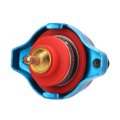Universal Car Thermostatic Radiator Aluminum Alloy With Temperature Gauge Pressure Adjustment Leakproof 2 In 1 Design Small 