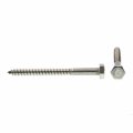 Prime-line Hex Lag Screws 1 4 In X 3 Grade 18-8 Stainless Steel 25 Pack