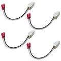 4x Front Rear Door Speaker Wire Harness Connector Plug For Chrysler 2015 To 2017 200 Jeep Dodge Vehicles 
