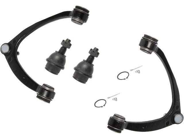 Upper Control Arm And Ball Joint Assembly Set For 2008 2013 Cadillac Escalade Ext Crew Cab Pickup 4 Piece Kit With Lower Joints